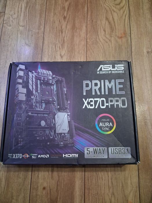 Мат плата Asus prime x370-pro