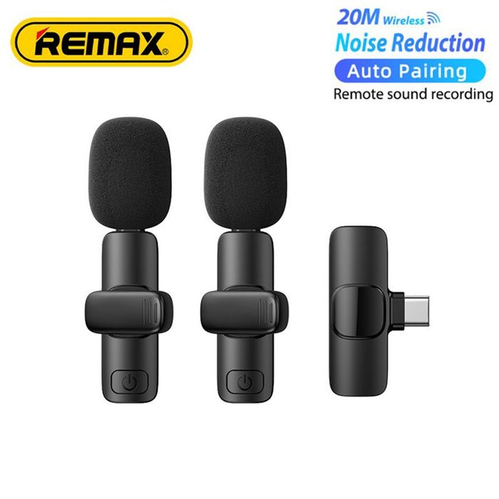 Беспроводной микрофон-петличка Remax K03 2-in-1