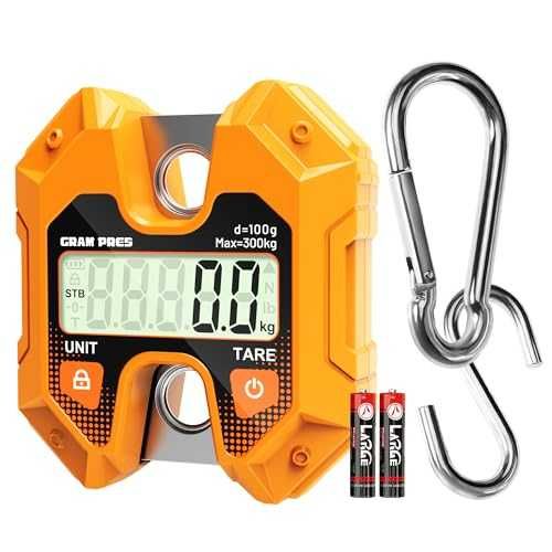 GRAM PRES дигитален висящ кантар 300 кг с кука LCD