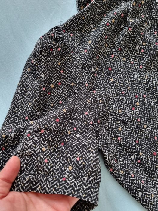 Rochie scurta cu imprimeu spic de grau