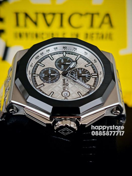 INVICTA Akula Silver steel 48 mm, Инвикта нов ръчен часовник