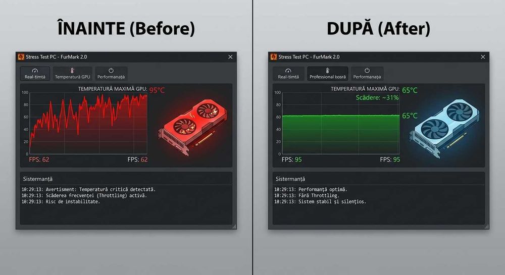 Asamblare, Curățare, Întreținere și Reparații PC / Laptop – Windows & Linux