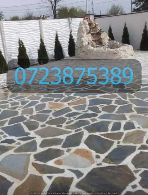 Pavaj din Piatră de Munte (Material + Manoperă Specializată)