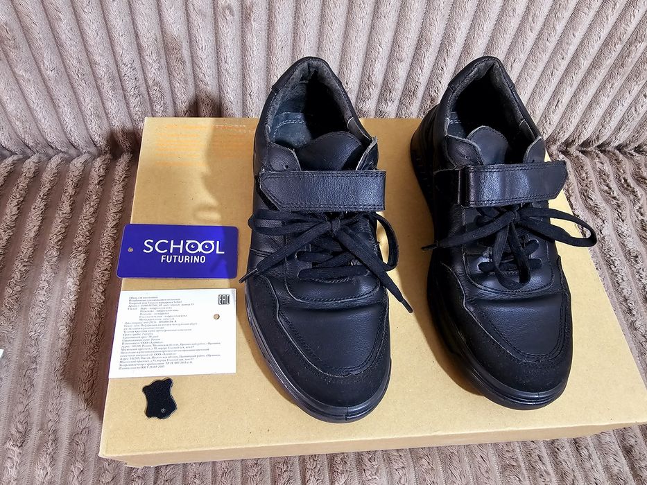 Школьные ботинки из натуральной кожи 35 р.