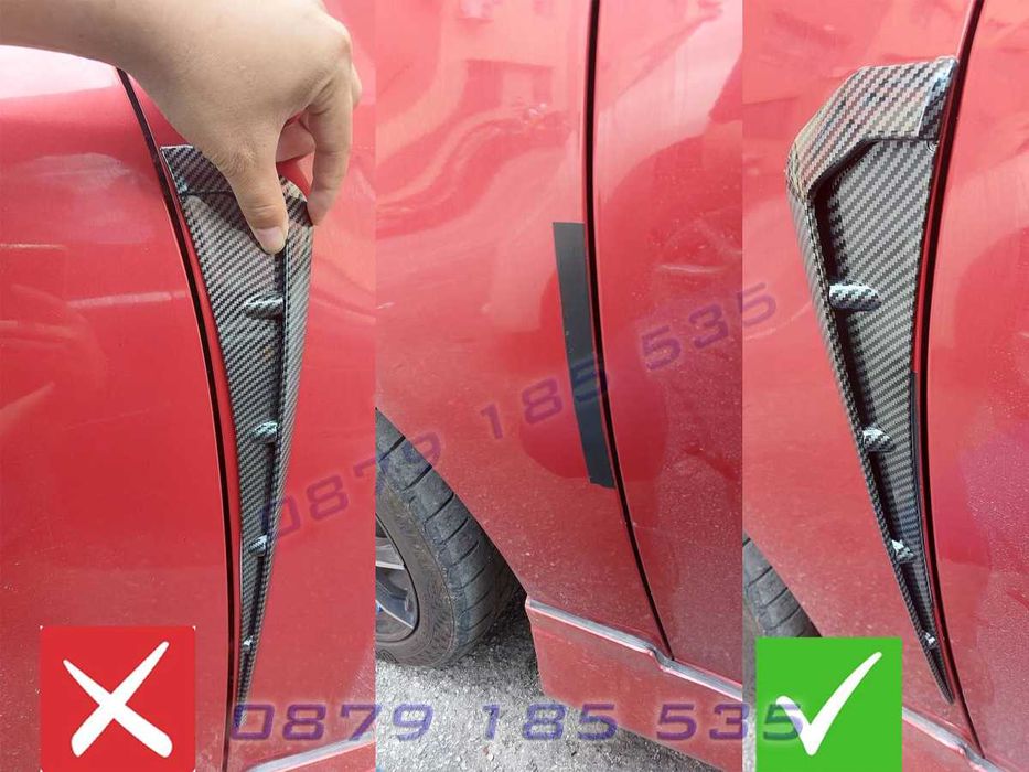 Универсални въздуховоди калници тунинг добавки за странична броня