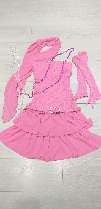 Розова бална/официална рокля, размер S