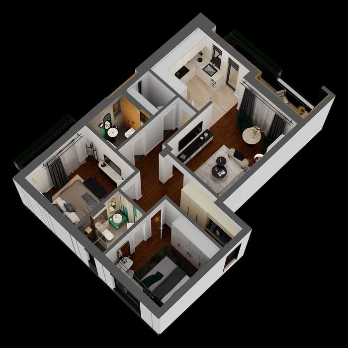 Bloc nou – Ap. 3 camere - Sofisticat, Premium, Intim | Neséa Residence