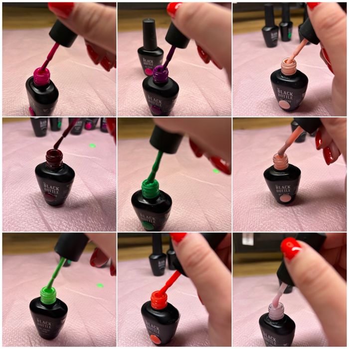 Гел лакове на The Black Bottle 10 бр.