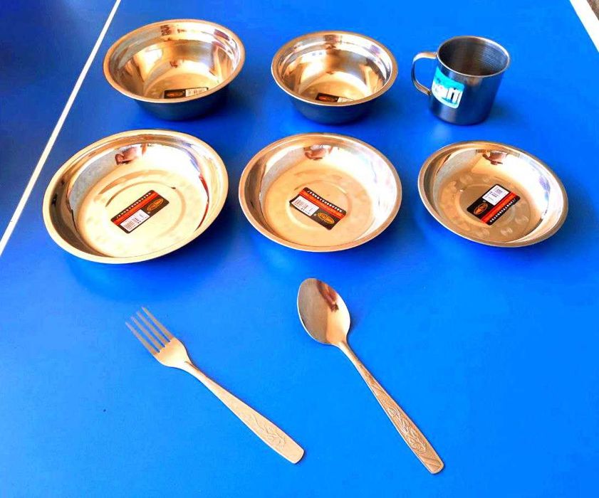 Тарелки и миски нержавеющая сталь