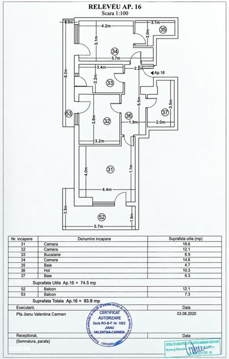 3 camere | Mamaia Central - Hotel Rex | Mobilat | Prima utilizare