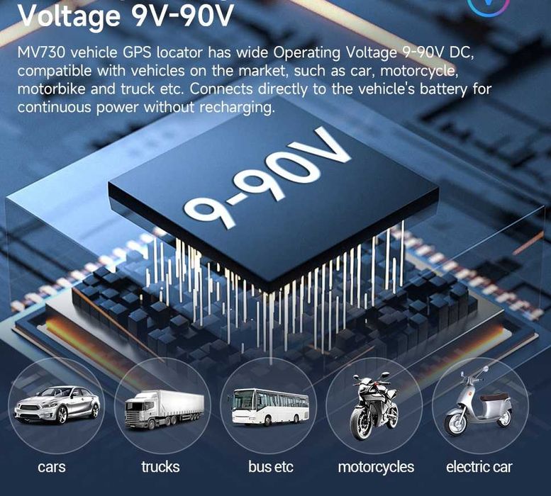 GPS тракер скрит в реле, спиране на двигателя, скорост геозони история