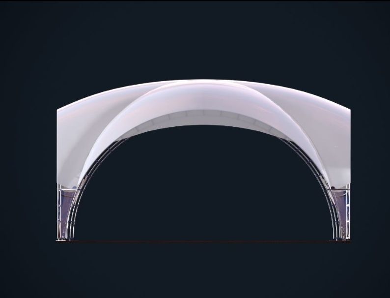 Шатер арочный новый 64 м²