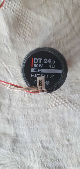 Hertz 2 x Car Tweeter 24 mm 80 W DT 24