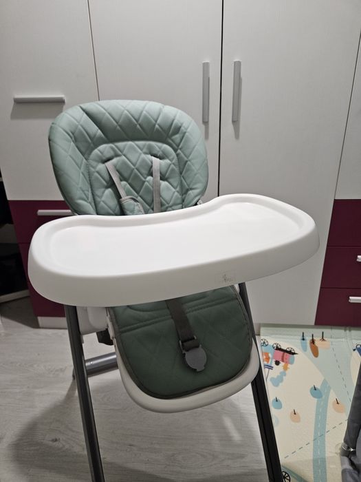 Столче за хранене Lorelli - Party, Iceberg Green Leathet