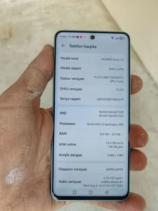 huawei nova 11i radnoy