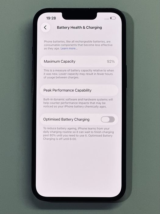 iPhone 13 Black 92% battery