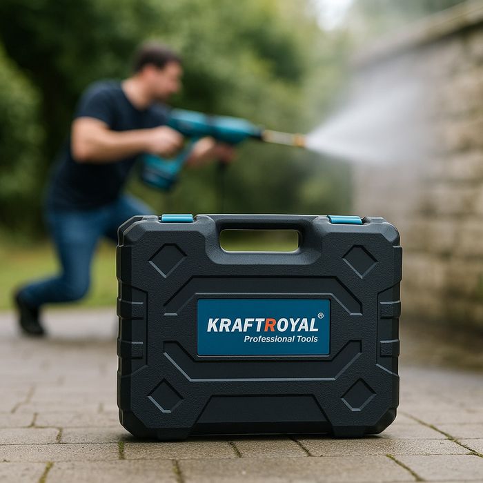 Мобилна Акумулаторна Водоструйка KraftRoyal с 2 Батерии 36V 8Ah