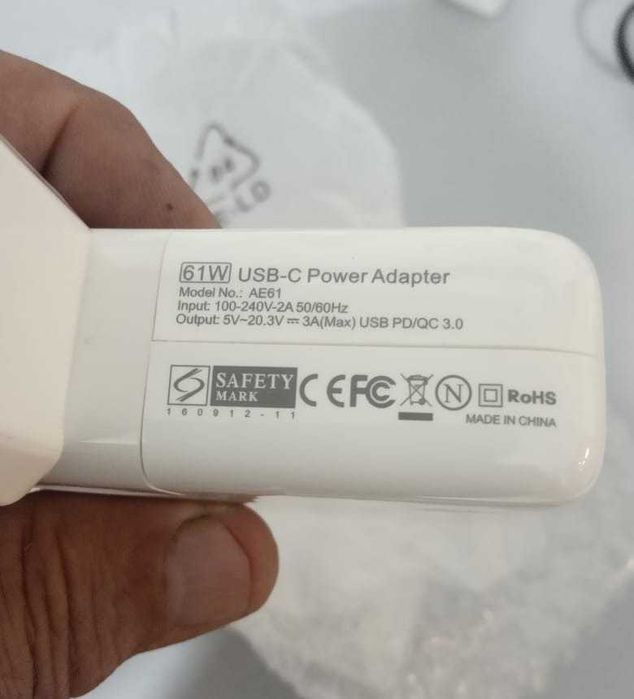 на macbook Type-c 61W зарядка на macbook Power adapter для macbook
