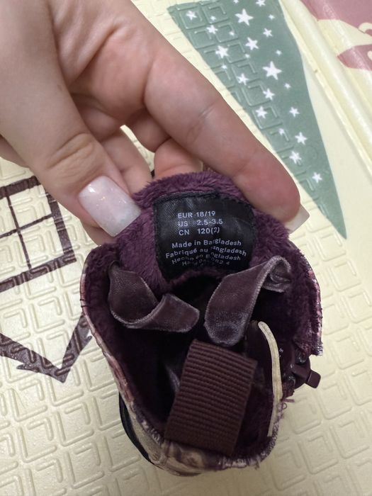 Детские ботиночки от H&M с легким утеплителем