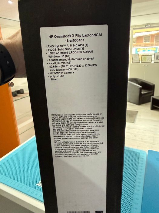 Laptop Hp Omnibook  X  Flip 512Gb SSD Nou/Garantie