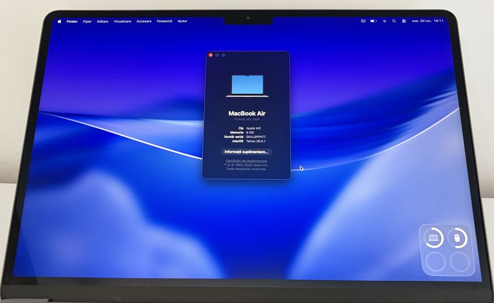 Apple MacBook Air M3 2024 16”, ca nou