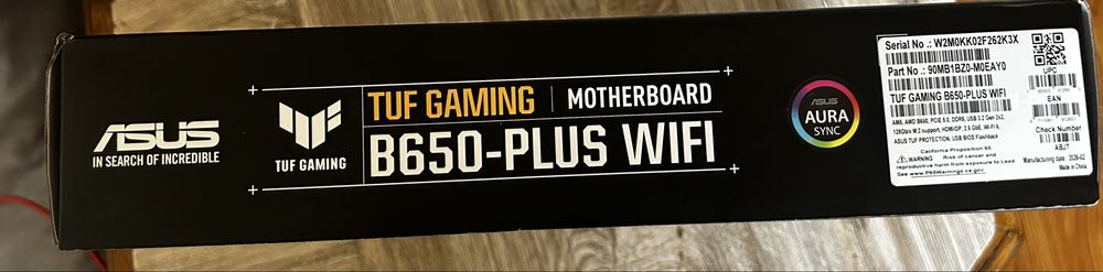 Placa de baza ASUS TUF GAMING B650-PLUS WIFI, socket AM5