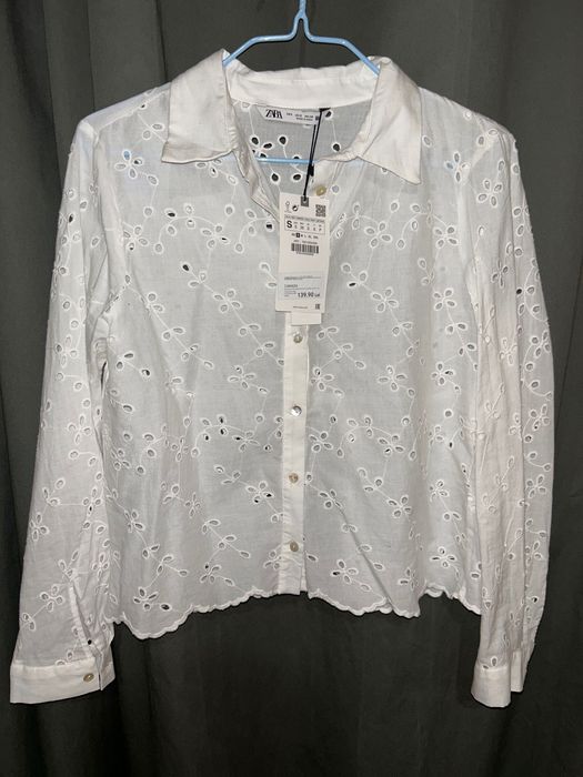 Camasa broderii cu floricele Zara