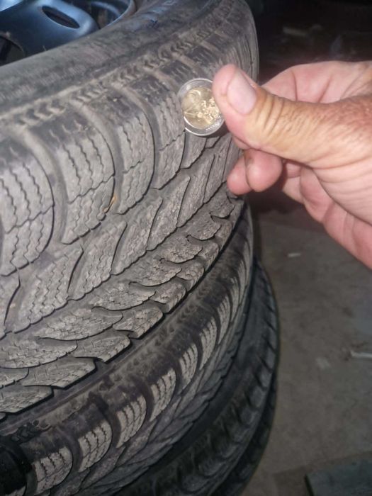 Железни джанти 14", 4×65, със зимни гуми 175/95R14