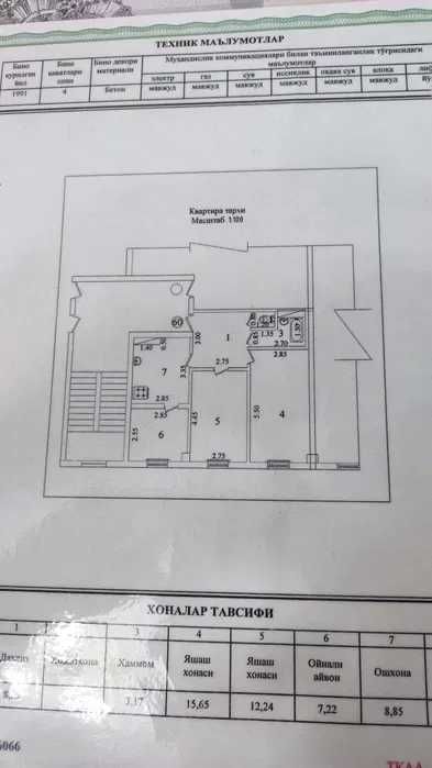 Срочно продается 2-ком квартира!!! Бектемирский район, массив Водник
