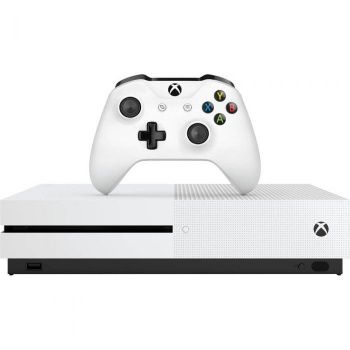 Xbox-ul One S a fost folosit câteva luni. În stare perfectă.