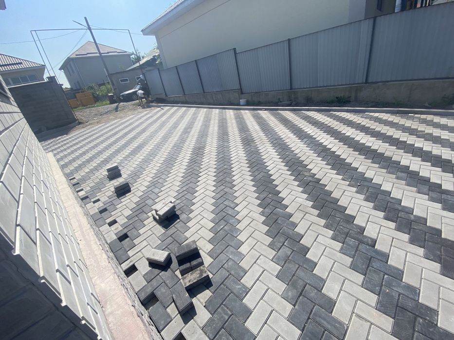 Укладка брусчатки