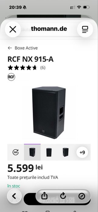 Sistem PA Activ RCF/NOU/Impecabil!