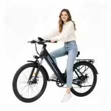 Чисто НОВ Електрически градски велосипед Bodywel A26" , 36V 13Ah сменяема батерия, , 7 предавки, дискови спирачки, , седалка за деца