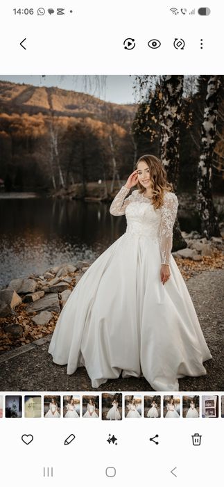 Vand rochia de mireas cu corset reglabil  pentru mai detali in privat