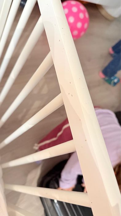 Patut Ikea Gulliver alb 60x120 cm si saltea de cocos 12 cm