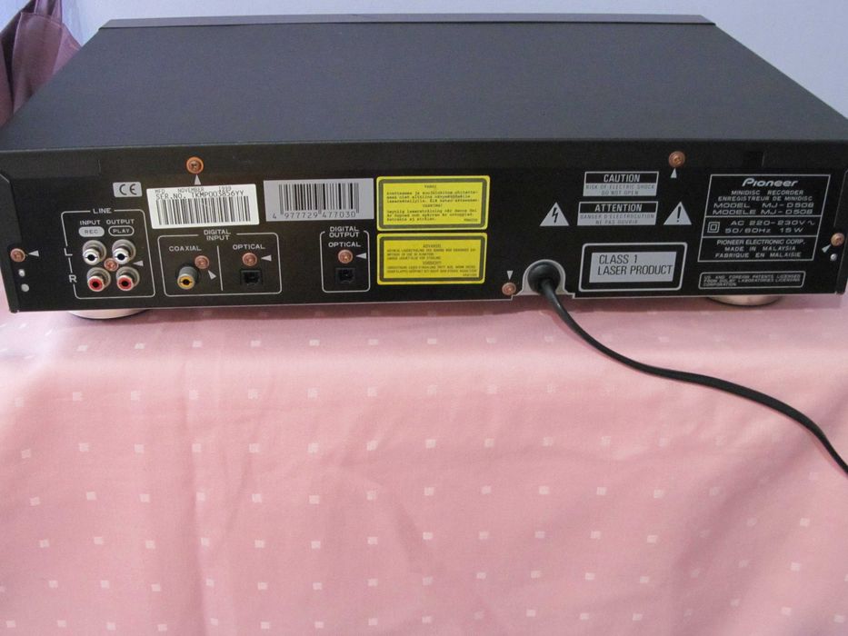 rezervat PIONEER MJ-D508 minidisc , obiect de colectie vintage , jucarie audio