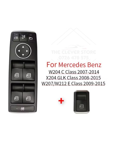 Set consola principala cu buton geamuri Mercedes Benz Clasa C E GLK