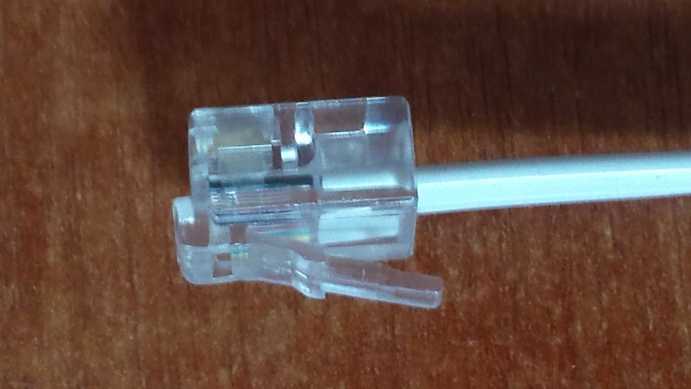 Cablu telefon de 6 m cu mufe