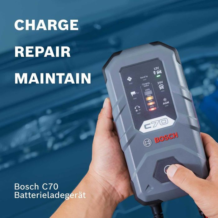 арядно устройство за акумулатори Bosch C70, 230 V, 12 V,  10 A