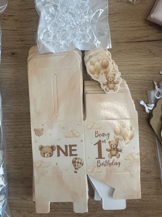 Украса нова за първи рожден ден 1 годинка мече