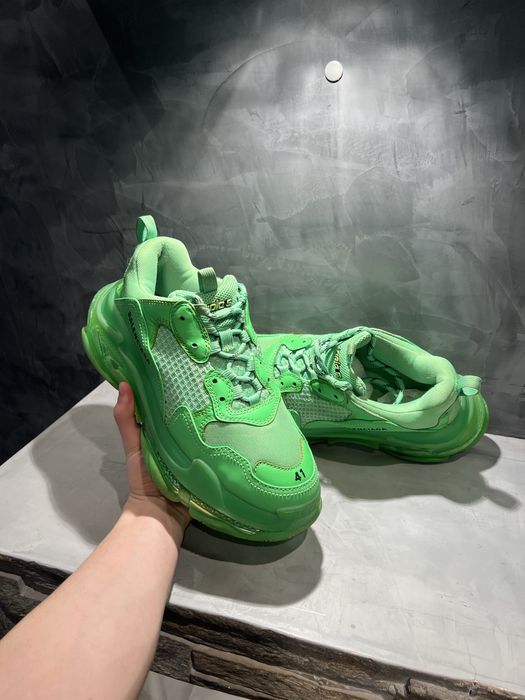 КАТО НОВИ Balenciaga Triple S Green 100% оригинални