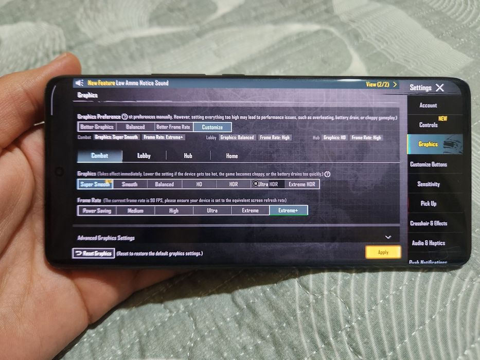 Mi 12 pro 256gb pubg 90fps