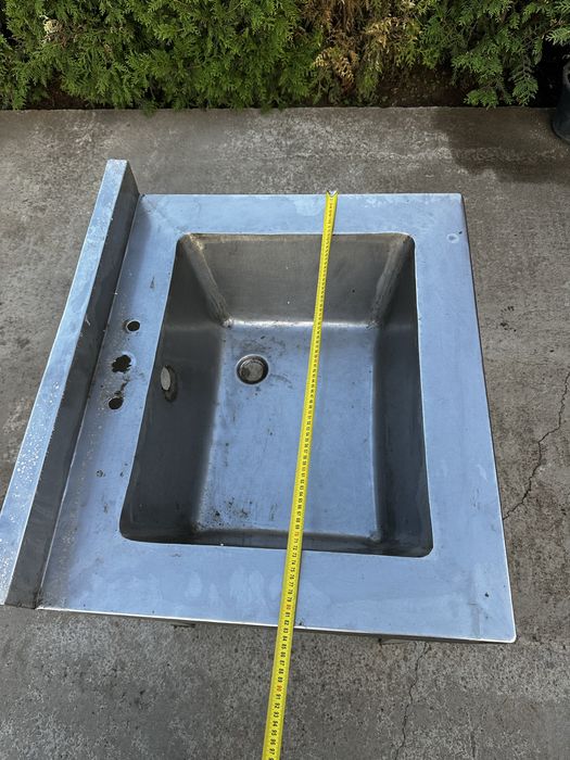 Chiuveta lavoar vechi inox cu masa aluminiu