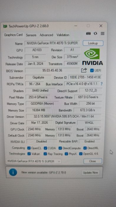 Placa video Gigabyte GeForce RTX 4070 Ti SUPER EAGLE OC, SFF, 16GB GDDR6X, 256 biti, GARANTIE, PRIM PROPRIETAR