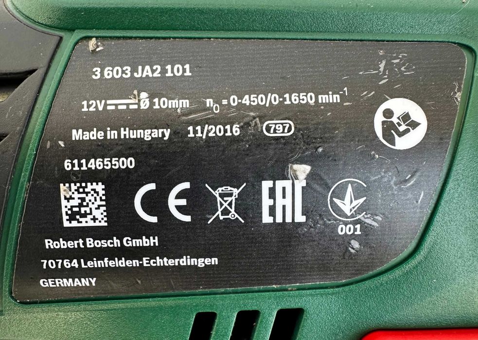 Bosch PSR 1200 Li-2 - Акумулаторен винтоверт 12V
