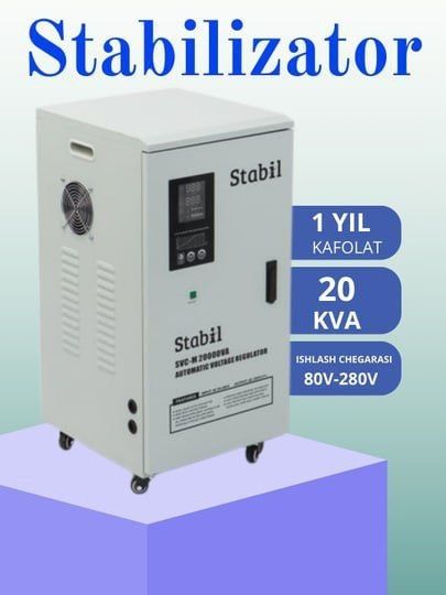 Stabilizator стабилизатор stipilizatrSVC 20-kva 80v-280v