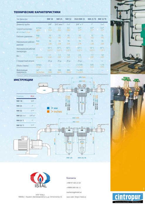 фильтр для воды CINTROPUR