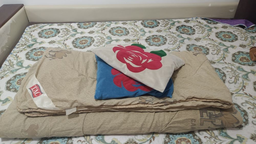 Корпе туйе жун,Одеяло из  верблюжья  шерсть  100%,теплый Зимой