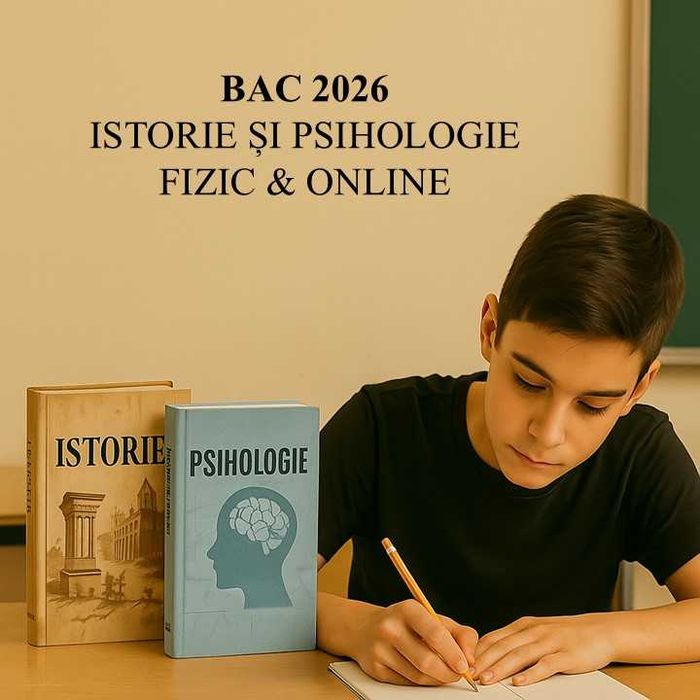 Meditații BAC Istorie & Psihologie Online/Fizic (București–Bragadiru)