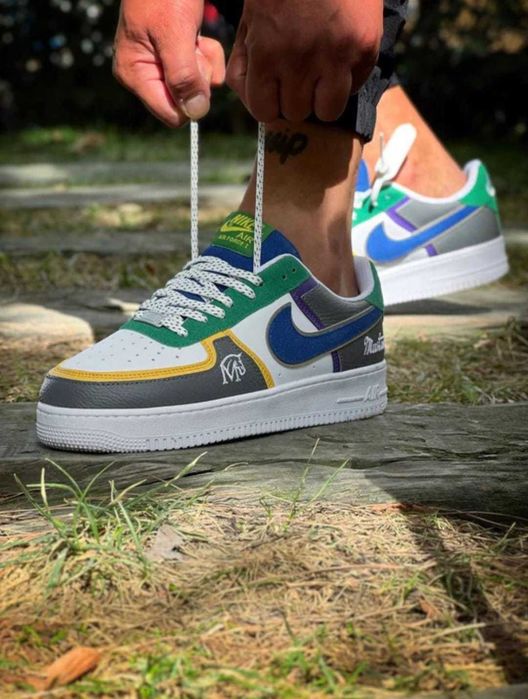 Nike Air Force 1 Mustang white/green-grey